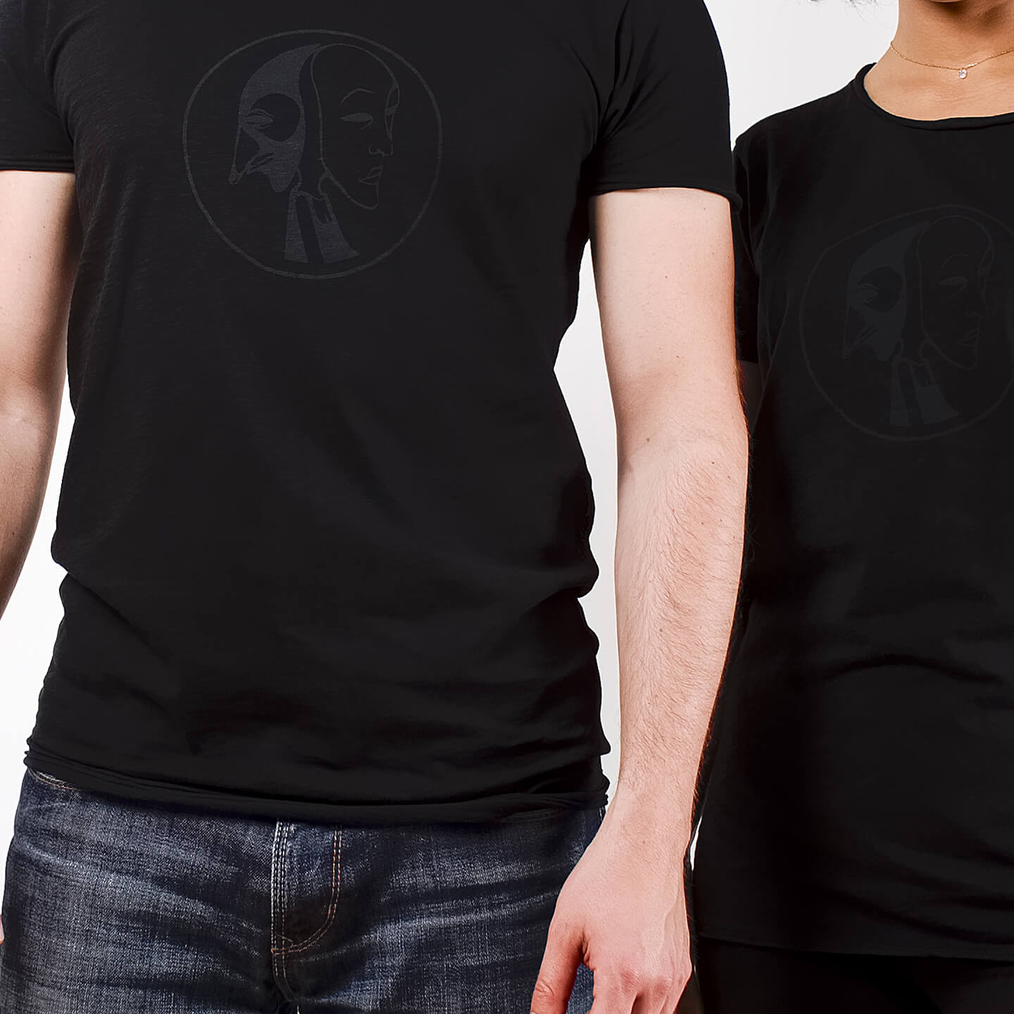 Unisex Relaxed T-Shirt Black [Dark Grey 