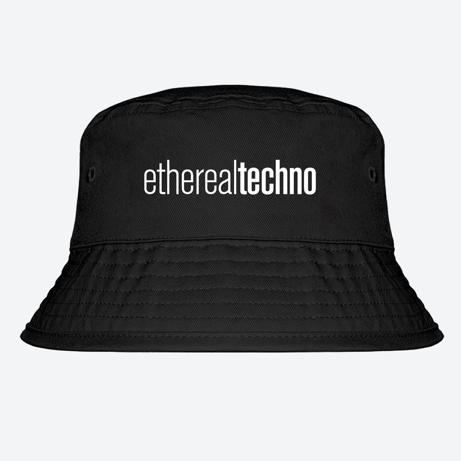 Ethereal Techno Organic Bucket With Embroidery - Black